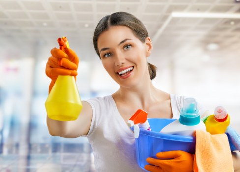 Domestic cleaning service in a Chiswick home living room