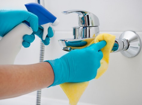 After builders cleaning in Chiswick for a newly renovated room