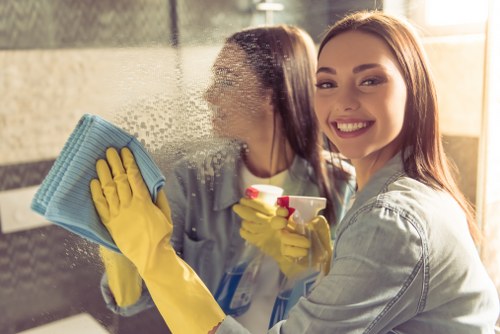 Deep cleaning a carpeted room